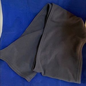 Lands End Black Fleece Scarf